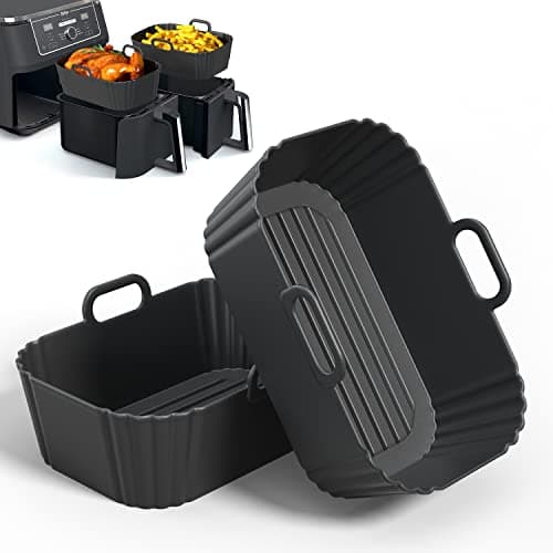 PINTAUR PINTAUR Silicone Air Fryer Liners for Ninja 8-10 Qt Dual