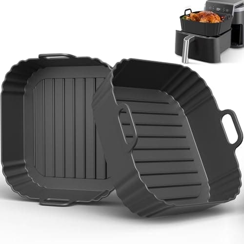 PINTAUR PINTAUR Square Silicone Air Fryer Liners, 2 pack